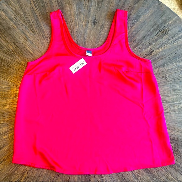 Old Navy Tops - Old Navy Sleeveless Shell Top – Berry Fine Pink – NWT – Small/Medium